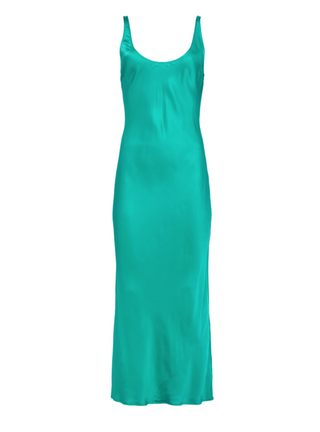 L'Agence - Akiya Satin Maxi Dress - Bright Jade