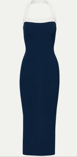 Veronica Beard - Christa Knit Halter Dress - Navy