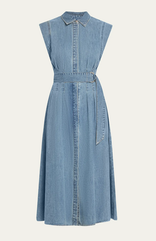 Veronica Beard - Loreta Denim Chambray Shirtdress - Starlight