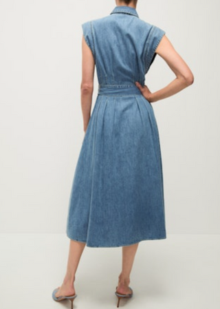 Veronica Beard - Loreta Denim Chambray Shirtdress - Starlight
