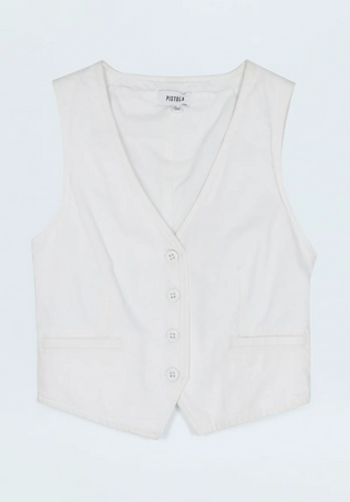 Pistola - Vero Denim Vest Top - White
