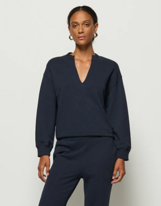 Nation LTD - Jessi V Neck Sweatshirt - Night Sky