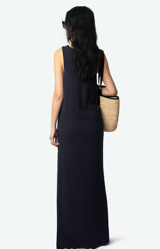 Zadig & Voltaire - Deva Linen Maxi Dress - Encre