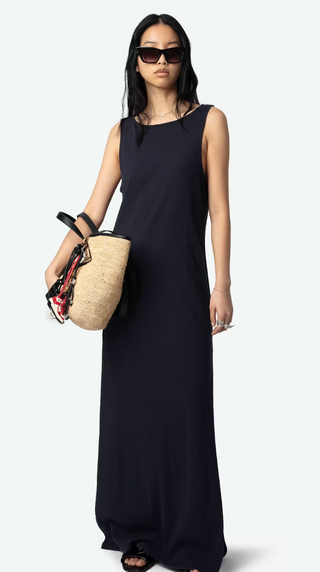 Zadig & Voltaire - Deva Linen Maxi Dress - Encre