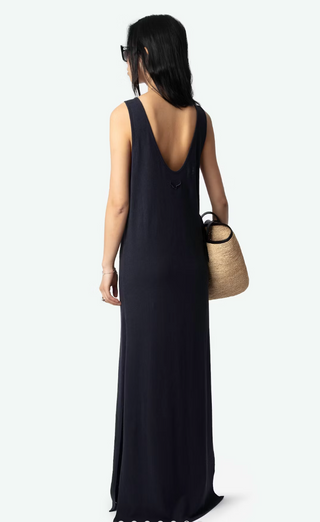 Zadig & Voltaire - Deva Linen Maxi Dress - Encre
