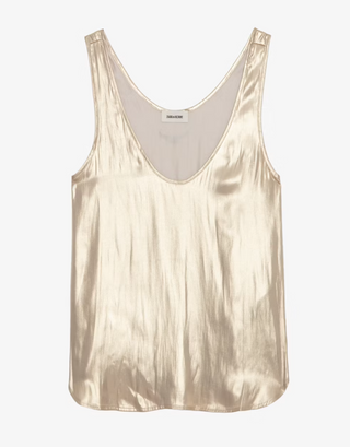 Zadig & Voltaire - Tarys Satin Tank Top - Gold