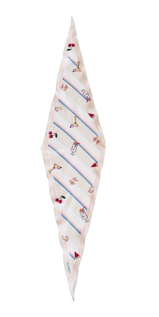 Lost Pattern - Silk Diamond Neckerchief Scarf - Happy Hour