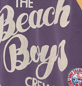 Madeworn - Beach Boys Shrunken Sweatshirt with Vintage Patches