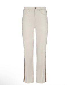 L'Agence - Jones Stovepipe Jean w Side Stripe - Desert Tan/Taupe