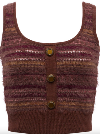 L'Agence - Galene Knit Tank - Natural Multi