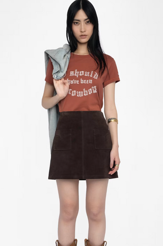 Zadig & Voltaire - Walk Embroidered T-Shirt - Burn