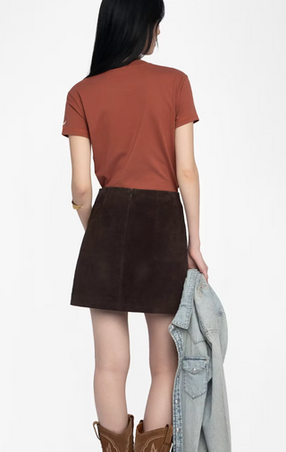 Zadig & Voltaire - Walk Embroidered T-Shirt - Burn