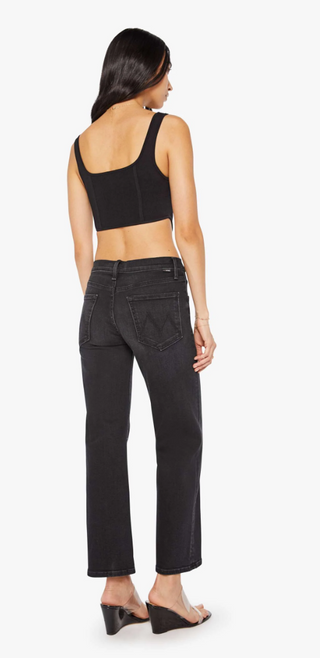 Mother - Mid Rise Rambler Zip Flood Jeans - Spiked Hair Art Flair