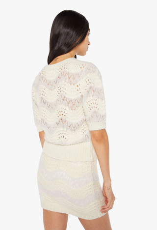 Mother - The Powder Puff Short Sleeve Knit Top - Nouvelle Vague