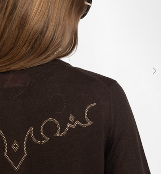 Zadig & Voltaire - Missya Embellished Cashmere Cardigan - Dark Chocolate