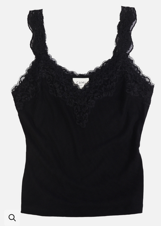 Cami NYC - Lani Rib Knit Lace Trim Tank Top