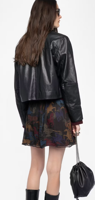 Zadig & Voltaire - Jadys Mousseline Mini Skirt - Horses