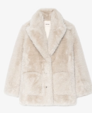 Zadig & Voltaire - Fleur Faux Fur Coat - Ecru