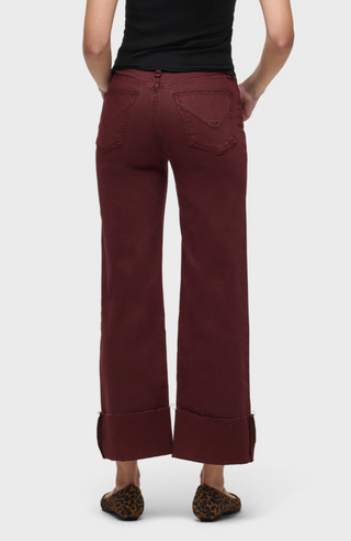 Hudson - Rosie High Rise Cuffed Wide Leg Jean - Port Royal