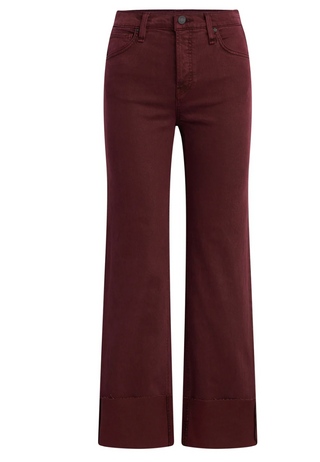 Hudson - Rosie High Rise Cuffed Wide Leg Jean - Port Royal
