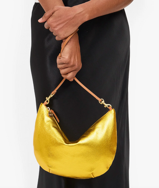 Clare V. - Lune Shoulder Handbag - Yellow Gold