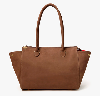 Clare V. - Beatrice Nubuck Leather Tote Bag - Choco Bar