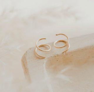 Adorn - Tiny Twist Earrings - Yellow Gold