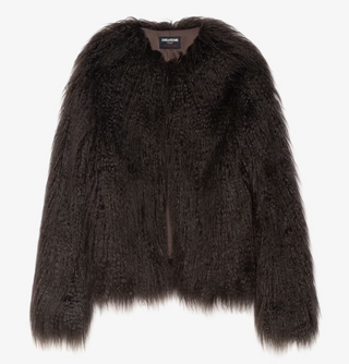 Zadig & Voltaire - Freddie Faux Fur Coat - Dark Chocolate