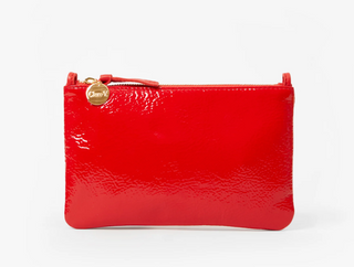 Clare V. - Patent Wallet Clutch Bag w Tabs - Super Red