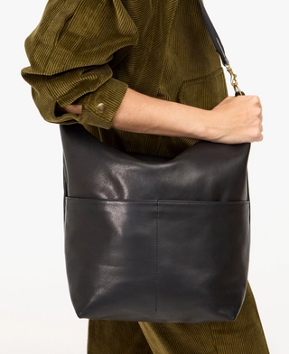 Clare V. - Sophie Leather Bucket Bag - Black