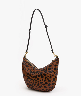 Clare V. - Hair-On Hide Lune Shoulder Bag - Leopard