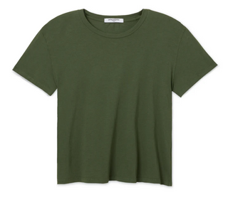 perfectwhitetee - Harley Boxy Crew Tee - Fern