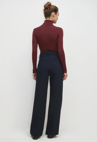 Favorite Daughter - The Varsity Pant - Navy/Vino