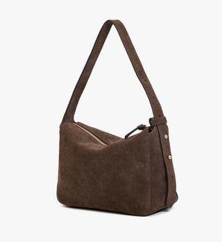 Clare V. - Fleurine Suede Shoulder Bag - Chocolate