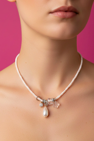 Elizabeth Cole - Ambrina Necklace - Blush