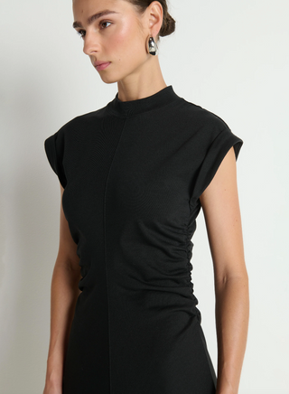 Nation LTD - Neva Structured Jersey Dress - Jet Black