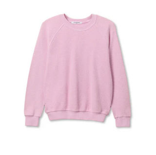 perfectwhitetee - Ziggy Reverse Fleece Shrunken Crewneck Sweatshirt - Sugar Pink