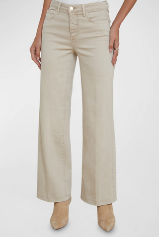 L'Agence - Scottie Wide Leg Jean - Biscuit