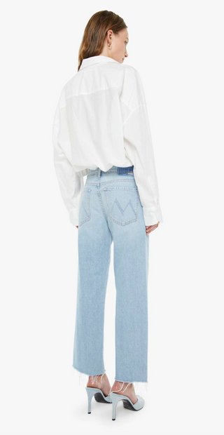 Mother - The Mid Rise Rambler Zip Ankle Fray Jean - Few and Far Between