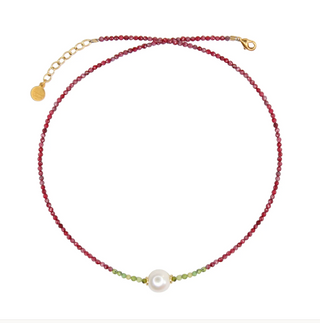 Catherine Paige - Tether Beaded Pearl Necklace