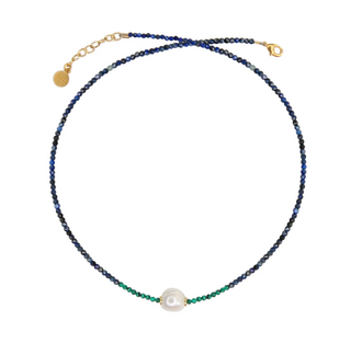 Catherine Paige - Tether Beaded Pearl Necklace