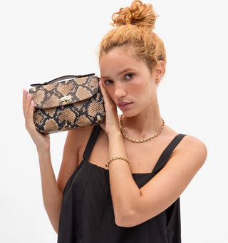 Clare V. - Kathryn Convertible Crossbody Handbag - Desert Snake