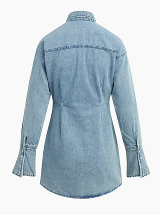 Favorite Daughter - Eyes on Me Denim Minidress - Lexington