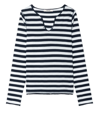 Zadig & Voltaire - Tunisien Signature Long Sleeved Tee - Encre