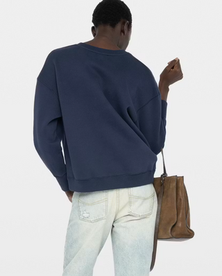 Zadig & Voltaire - Olive V-Neck Embroidered Sweatshirt - Encre