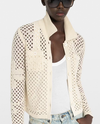 Zadig & Voltaire - Voltyz Crochet Cardigan - Ecru