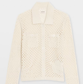 Zadig & Voltaire - Voltyz Crochet Cardigan - Ecru