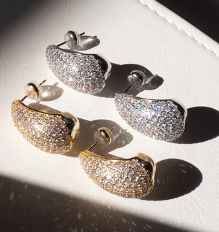 Luv AJ - Pave Gia Teardrop Earrings