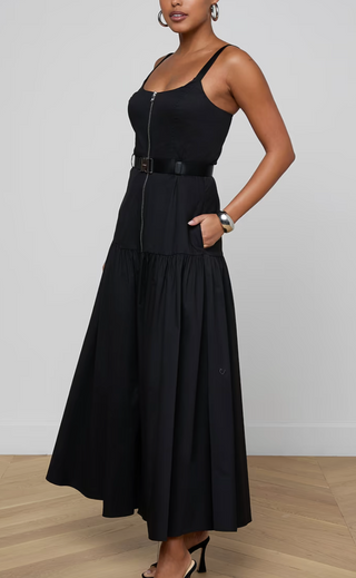 L'Agence - Rima Maxi Dress - Black