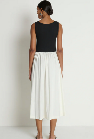 Nation Los Angeles - Karla Midi Dress - Porcelain/Black